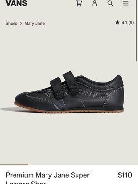 VANS Black Premium Mary Jane Super Lowpro Womens Shoes